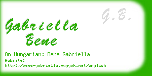 gabriella bene business card